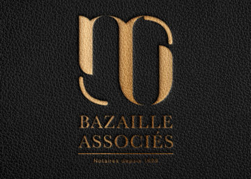 Logo, Bazaille et associés, charte graphique, notaires, office notarial, Givors